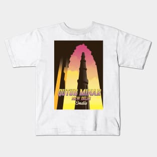 Qutub Minar New Delhi India Kids T-Shirt